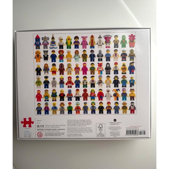 Lego Minifigure Puzzle 1000-Piece Collectible Toy Fun For Adults & Kids Giftable - Picture 2 of 3